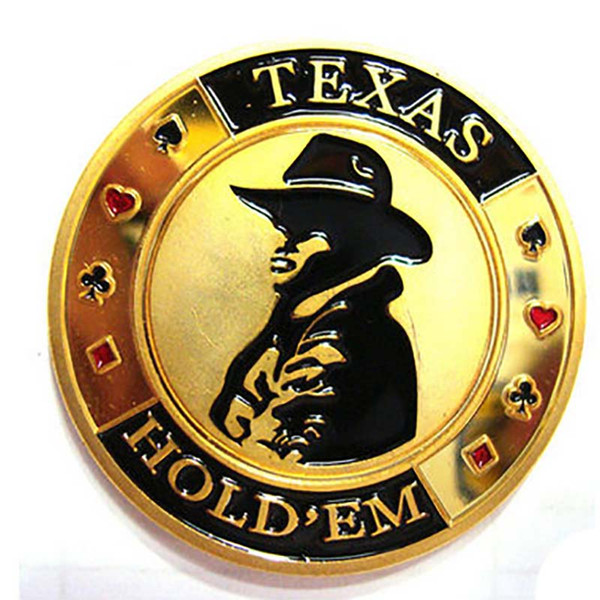 Metal Banker Press Card Poker Chips Texas Hold'em Accessories Souvenir commemorative coins porker star Protector SC139