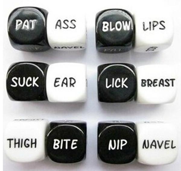 Sex Dice Set Bosons Set 6 Sided Dice Couple Dice Game Dice Sexy Toy 20mm Good Price High Quality 2pcs/set #S4