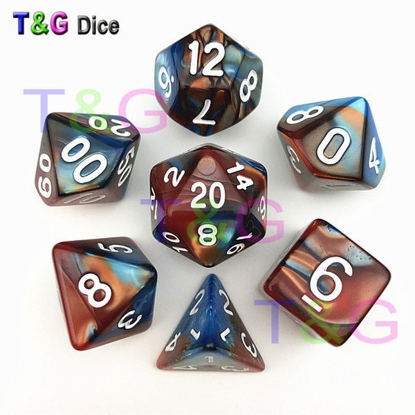 Plastic DnD Dice Set for Roleplaying Games