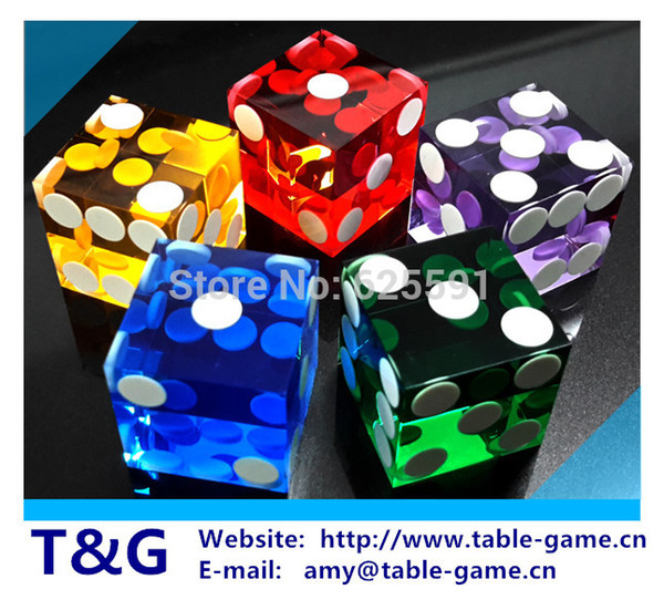 T&G dice 1pc High quality transparent Acrylic dice for board game