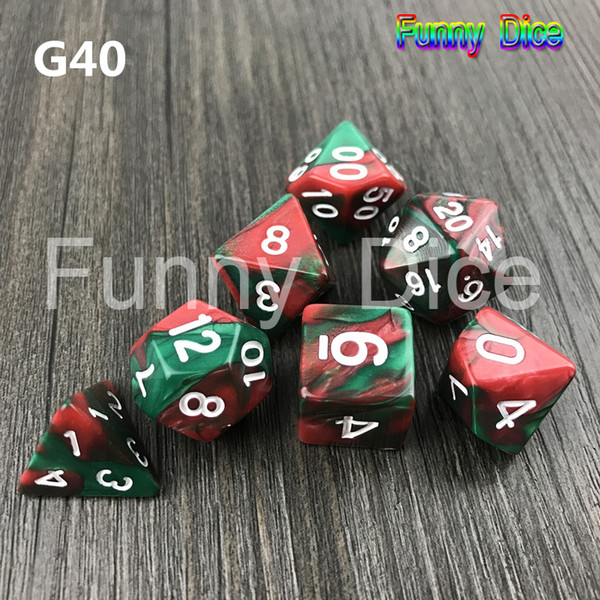 Candy Color Dice D4-D20 For TRPG Game