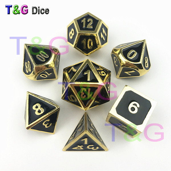 New Metal Dice With Box For DND Game Kids Birthday Gift