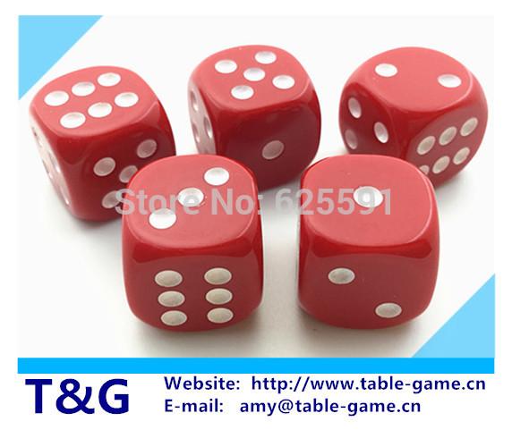 5pcs/set T&G dice High Quality 16mm Red Dice Sale Lote