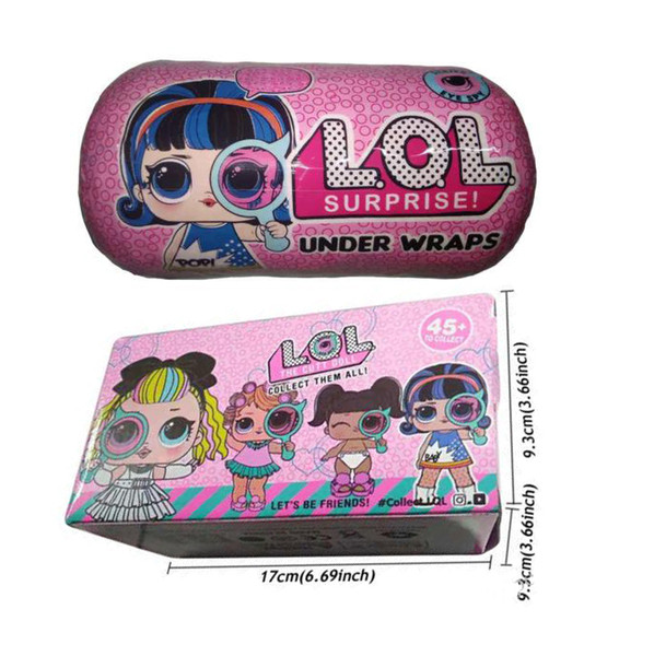 Fashion DIY Under Wraps Series Funny Dolls Cute Eye Spy Capsule Kids Toy Princess Doll with Gift Box for Kids Birthday Gift