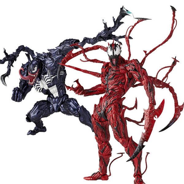 Marvel Amazing Red Venom Carnage Action Figure Toy Doll Model Super Hero Spiderman Collectiable Model Toys for Kids Birthday Christmas Gift