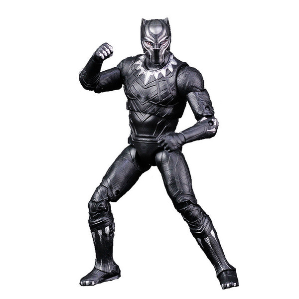 Marvel Movie Captain America Civil War Black Panther PVC Action Figure Collectible Heros Model Toy Dolls for Kids Christmas Gift