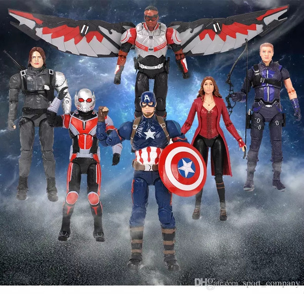 Free DHL Marvel Toy The Avengers Superhero Figure Thor Captain America Wolverine Spider Man Iron Man Collectible Model Dolls Toys Kids Gift