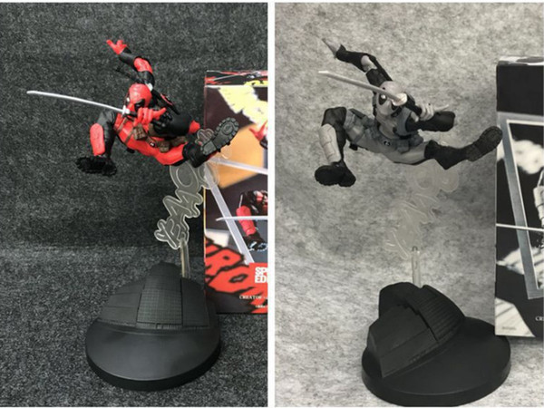 Marvel X-men Deadpools 21cm Statue Action Figure Model Toys With Sword PVC Superheroes Collection Christmas Gift Toy