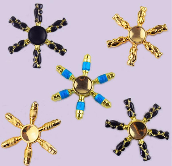 Sun wukong three head six armS creative retail fingertip gyro finger gyro edc refers to the spiral adult high-speed toyfidget spinner