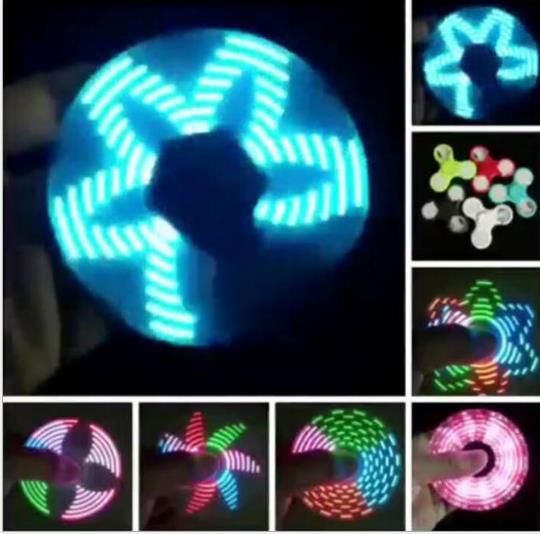 18 patterns Led Fidget Spinner Hand Spinner Fidget Toys Stress Reducer Toy ABS Fidget Toys Desk Focus For Kids Adults Relax christmas gift
