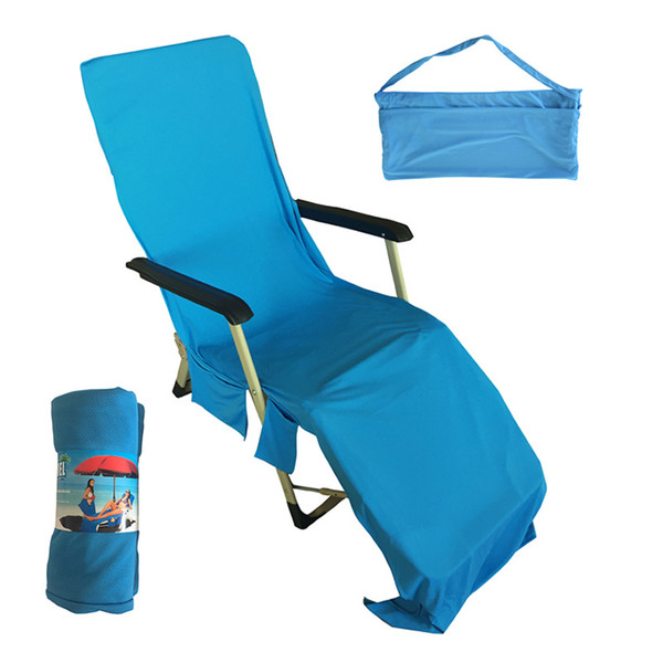 Magic Cool Quick Dry Chair Beach Towels Beach Ice Towel Sunbath Lounger Bed Garden Outdoor Games Beach Chair Cover Towels CCA11688 5pcs