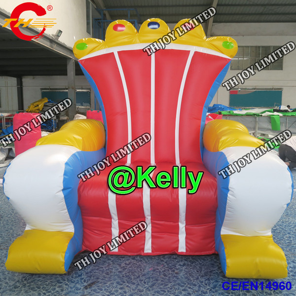 New arrival king throne inflatable chair for kid cheap carnival birthday party Inflatable Throne Chair portable Inflatable King Queen Throne