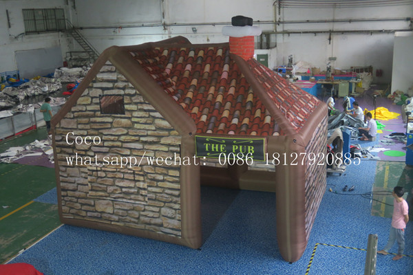 6x4x5mH hot sale portable Inflatable Pub cheap Inflatable Pub House For Sale backyard Inflatable Irish Pub bar tent