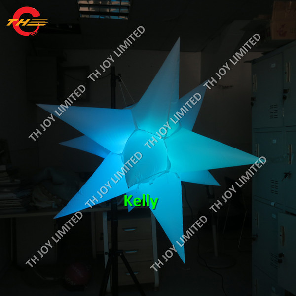 LED Inflatable Star Balloon Decorations for Holidays Event Parties with Led RGB Light star inflatable air balloons with 11 spike