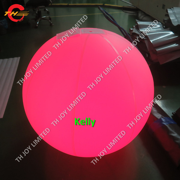 tap to light custom made inflatable air balloon with colorful lighting indoor outdoor inflatable round balloons for hanging