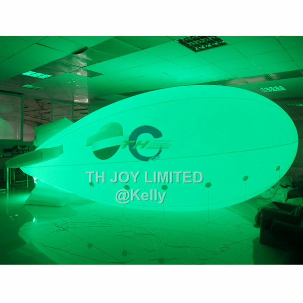 led light inflatable helium blimp balloon for advertising big logo printing inflatable balloon spaceship customized advertising inflatables