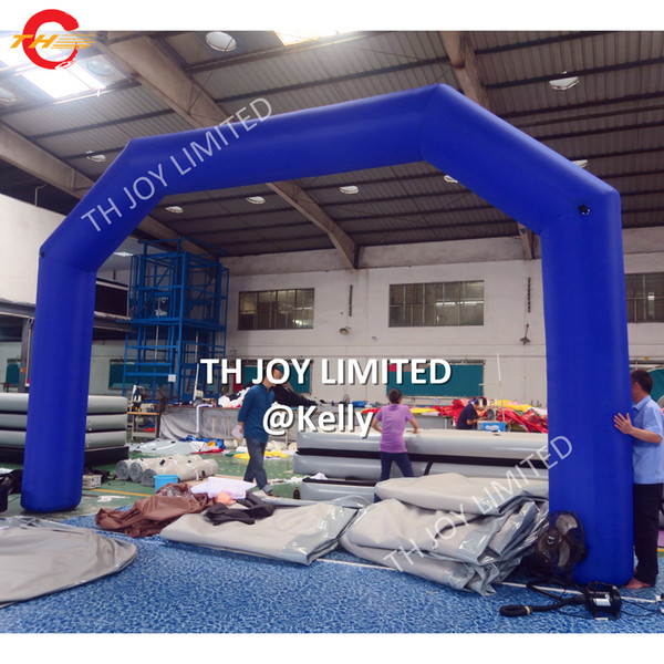 custom welcome start finish line inflatable entrance arch Blue or white Color Outdoor Inflatable Entrance Arch For Advertising