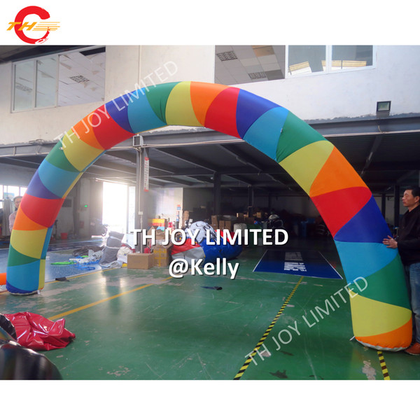 6m wide candy color beautiful infatable arch for outdoor High quality cheap advertising inflatable arch for sale inflatable entrance arch