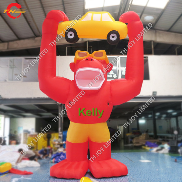 cheap inflatable gorilla cartoon stand for outdoor advertising hot sale promotion activities display inflatable cartoon balloons