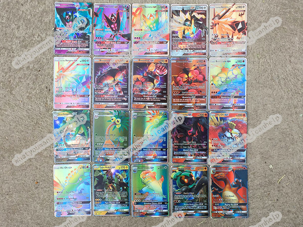50Pcs New GX MEGA Shining Cards Game Battle card Trading Cards Game Children Toy No Repeat
