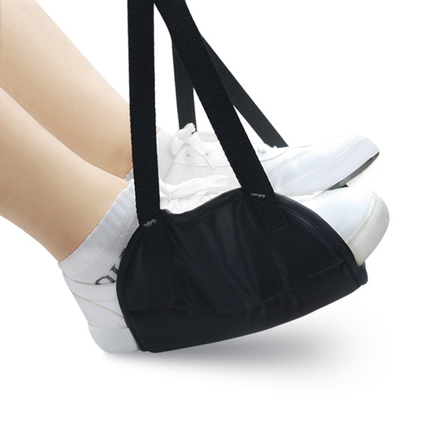 The new footrest hammock is a comfortable and portable footrest for travel improve leg fatigue eliminate dropsy