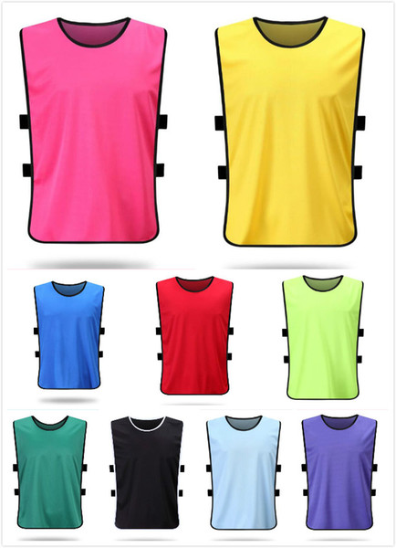 Men's blank Soccer Group against bibs football training jerseys good quality men soccer shirt sports group against vest flat