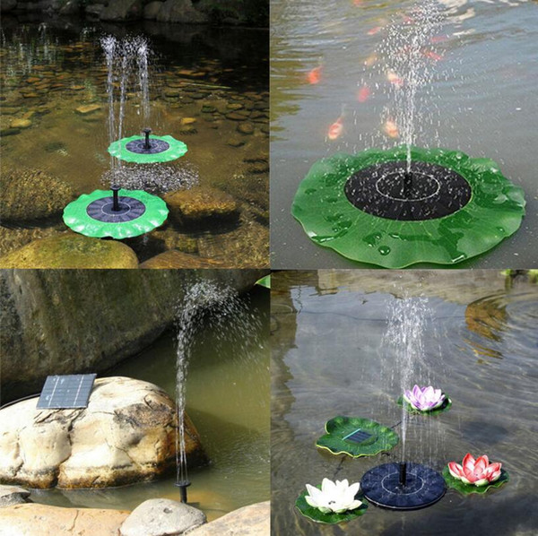 Solar Water Pump Floating Waterpomp Panel Kit Fountain Pool Pump Kit Lotus Leaf Floating Pond Watering Submersible Garden Pump