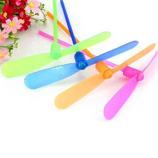Hand rubbing plastic bamboo dragonfly Traditional toys Children's toys