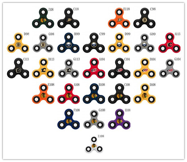 New Team 3-Way Fidget Spinner College Hockey Team Accessories All Teams High Quality Mix And Match Order Whoelsale All Fidget Spinner