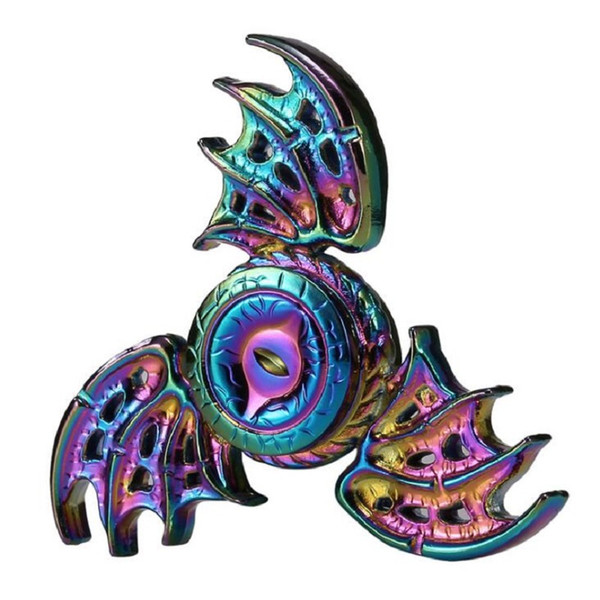 Wholesale Rainbow Fidget Spinner Colorful EDC Gyro Toys Hand Spinner Fidget Aluminum Fidget HandSpinner With Retail Package
