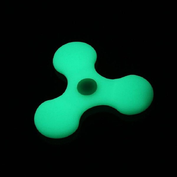 Wholesale New Luminous Hand Finger Spinner Fidget Silica Gel EDC Hand Spinner For Autism ADHD Relief Focus Anxiety Stress Gift Toys