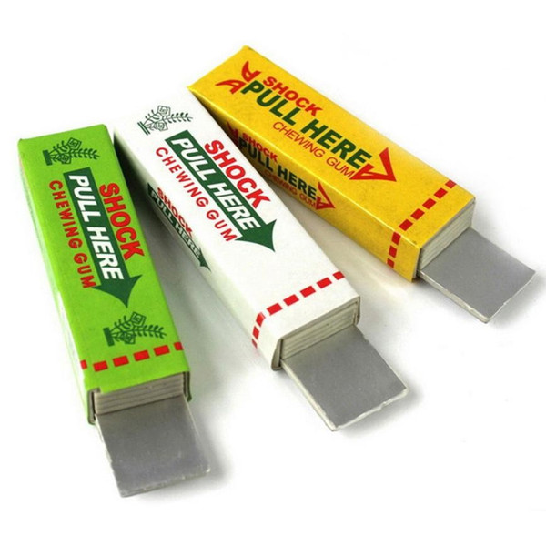 New Interesting Toys Electric Shock Shocking Funny Pull Head Chewing Gum Gags Safety Trick Joke Toy Novelty Items Lowest Price