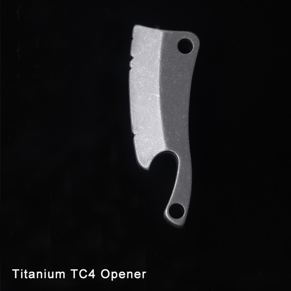 Titanium TC4 opener Stonewash Surface CNC process EDC bottle opener little metal canner outdoor camping tools tiny Bar Supplies CNC good