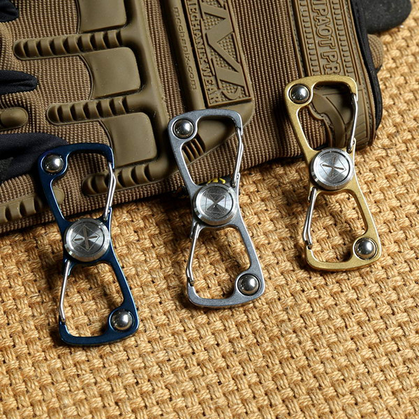 DICORIA Stainless steel Finger Hand Spinner Torqbar Tools sets Multi function Hang buckle Key chain outdoor gear pocket EDC tool