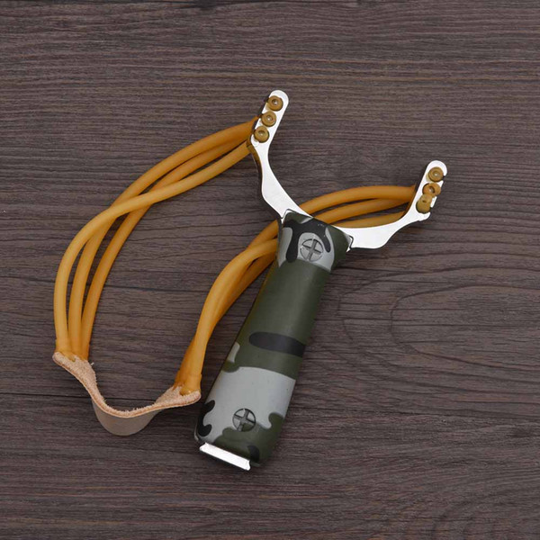 DHL FreePowerful Aluminium Alloy Slingshot Crossbow Hunting Sling Shot Catapult Camouflage Bow Outdoor Camping Travel Kits
