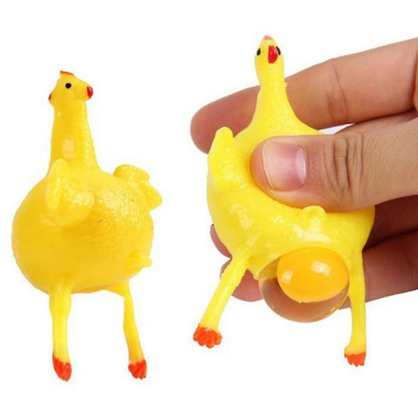 Squeeze Chicken Novelty Decompression Egg Venting Ball Laid Chicken Egg Anger Stress Ball Relief Toy Laying Egg Anti Stress Games
