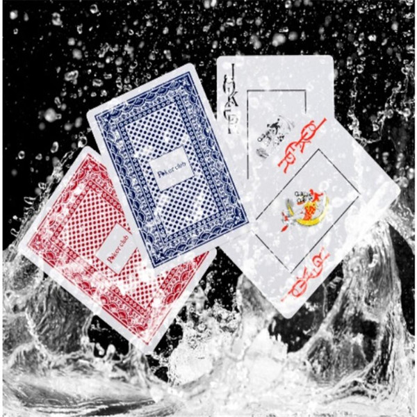 Hot Sale Durable Waterproof Poker Plastic Playing Cards Poker Set Funny Board Game Baralho Toy For Adult Party Game Random Color
