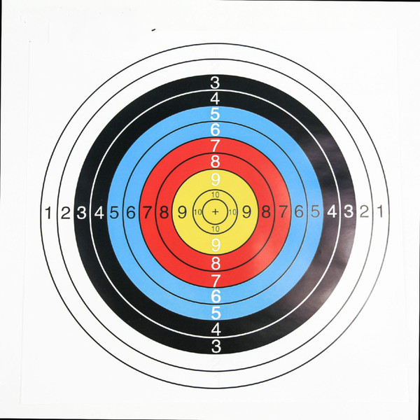 Archery equipment custom target paper darts target paper full ring half ring practice target paper hot support wholesale generation