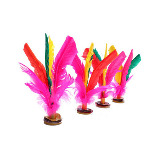 Original China Big Size 20CM Hacky Sack Foot Sports Game Kick Feather Kicking Shuttlecocks