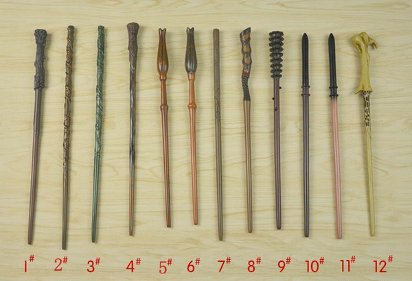 35-40cm New Top Quality Metal core Snape Dumbledore Magic Wand With Gift Box Cosplay Game Prop Collection Harry Potter Toy Stick