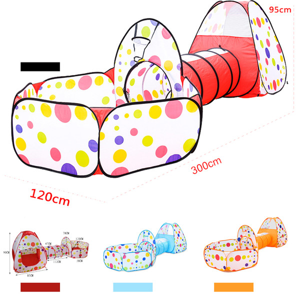 Multicolor foldable baby tent for kids toy children plastic house game piscina de bolinha play inflatable tent yard Ball Pool