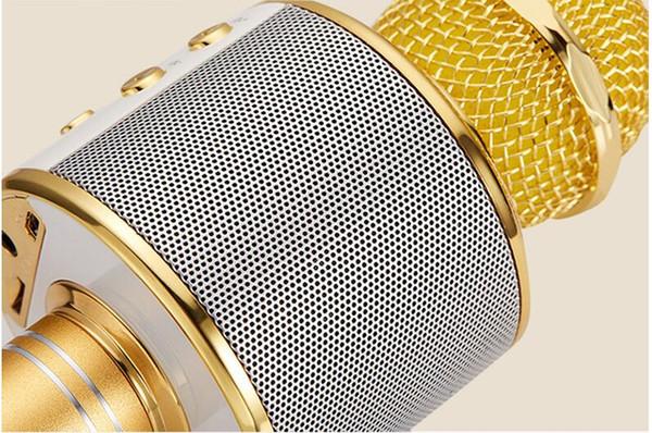 WS-858 Wireless Speaker Microphone Portable Karaoke Hifi Bluetooth Player
