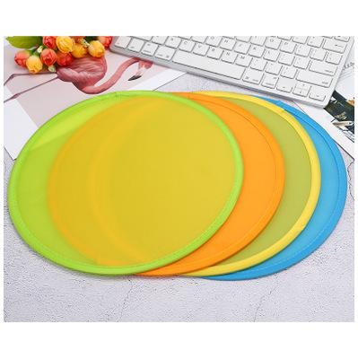 Folding Flying Disc Polyester Foldable Flying Disc With Pouches Poly Blank Frisbee Outdoor Sports Toys for Family Commercial Giveaways Toys