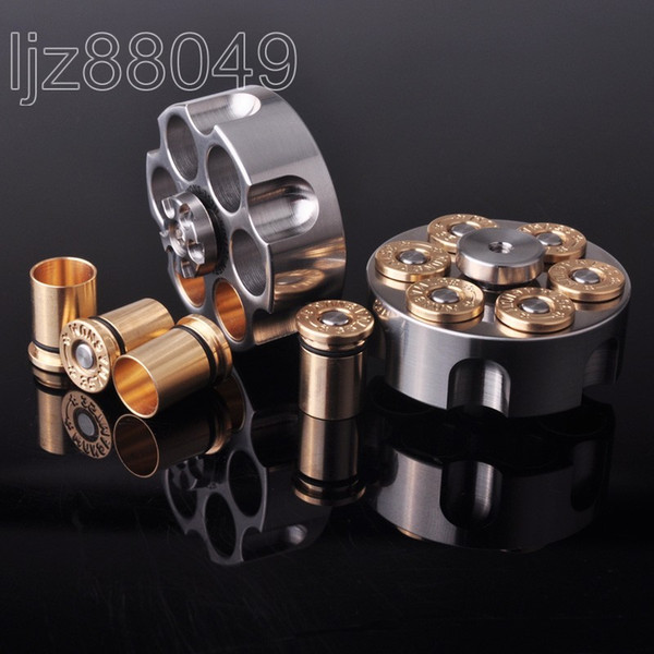 304 stainless steel + Brass bullet clip Revolver R166 Mixed ceramic Bearing Finger gyro Detachable Portable outdoor EDC Tools
