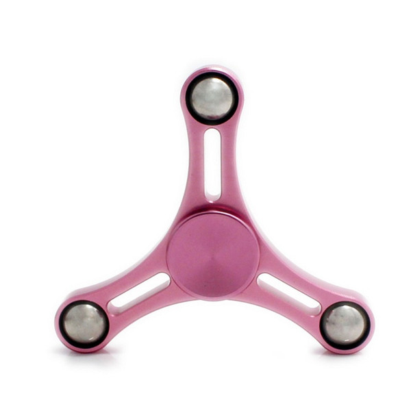 Wholesale 3 Beads Funny Hand Spinner Toy Multicolor EDC Fidget Spinners Gold Rotation Time Long Anti Stress Toys Child Gift