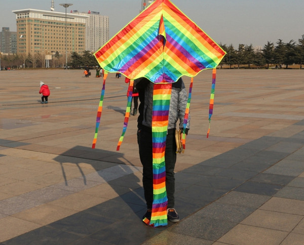 60pcs Beautiful Rainbow Kite For Kids One Of The Best Selling Toys For Outdoor Games and Activities - Good Plan For Memorable Summer Fun