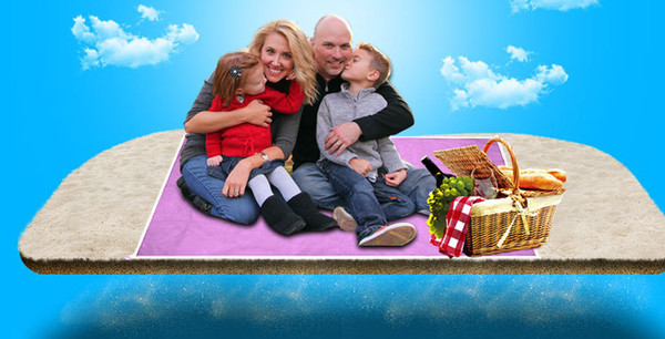 Magical Multi-color Mini folding pocket carpet camping waterproof picnic moisture-proof mat multi-function outdoor beach mat crawl pad