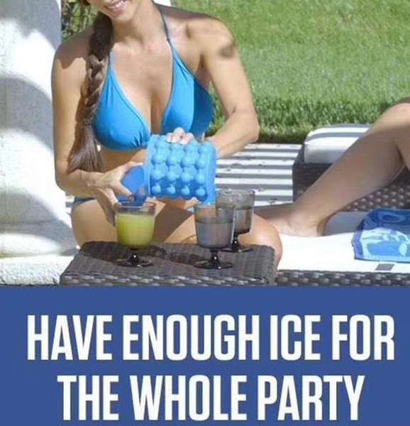 13x13x14.5 cm Silicone Ice Cube Maker Genie Silicone Ice Cuber Maker Mold cube Space Saving Kitchen Tools Travel Ice Buckets