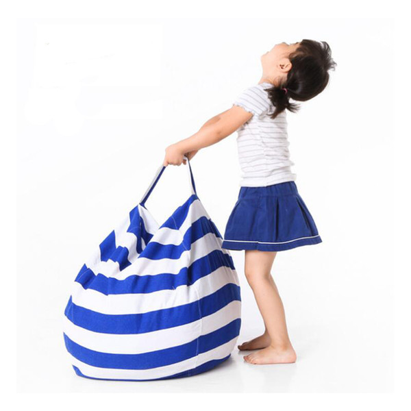 63cm Kids Storage Bean Bags Plush Toys Beanbag Chair Bedroom Stuffed Animal Room Games Mats Portable Clothes Outdoor Storage Pads