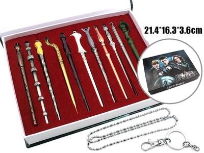 11PCS Harry Potter Hermione Dumbledore Sirius Voldemort Fleur Harry Potter Magic Wand In Box Free Shipping
